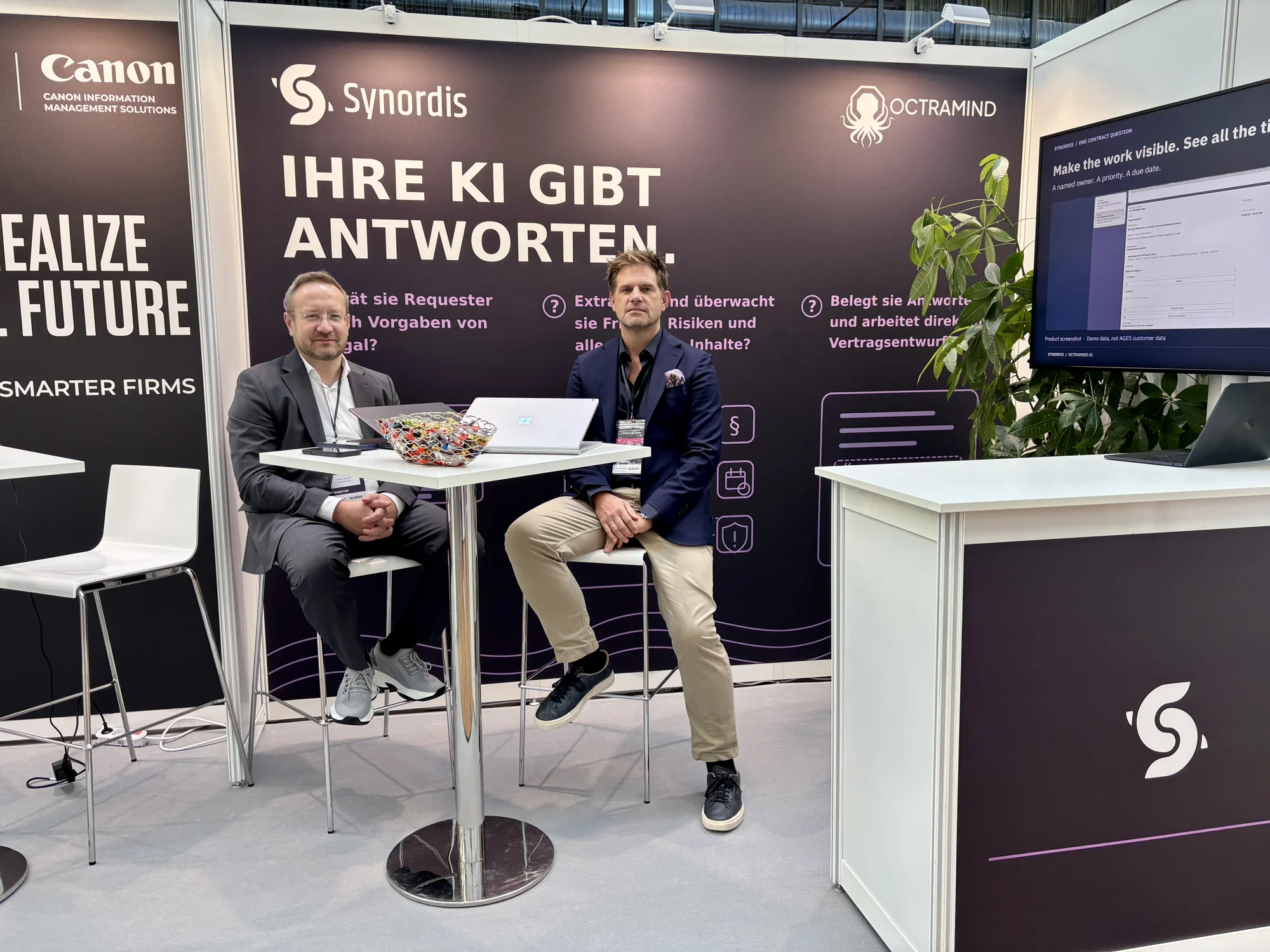Andreas Samoilov und Martin Kolisch am Synordis-Stand